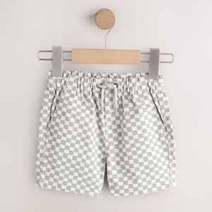 Next | Seafoam Checkered Shorts